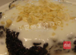 酸奶腰果紫米糕的做法图解5