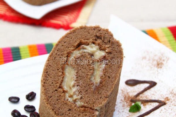 巧克力咖啡戚风卷