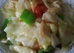 尖椒炒圆白菜
