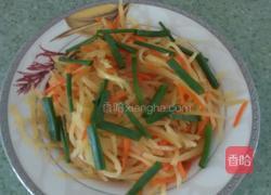 土豆丝炒胡萝卜丝的做法图解3