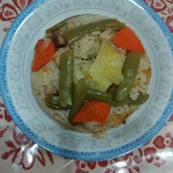 五花肉时蔬焖米饭的做法[图]
