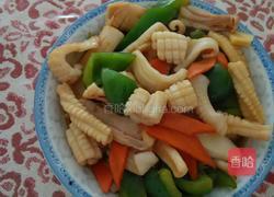 鱿鱼炒青椒的做法图解7