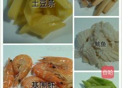 平锅鱿鱼虾的做法图解2