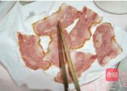 韩式培根三明治卷的做法图解1