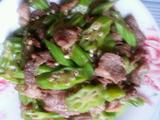 羊角豆炒瘦肉的做法[图]