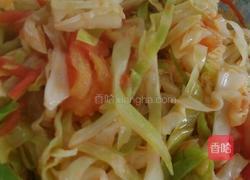 西红柿炒圆白菜的做法图解5