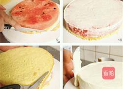 西瓜蛋糕的做法图解5