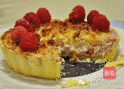 树莓奶酪椰蓉塔的做法图解6