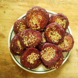 紫薯糯米饼的做法[图]