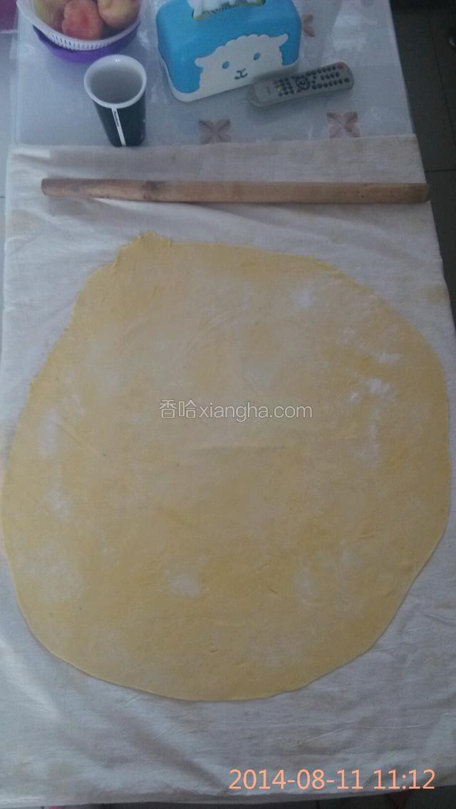 擀成薄面