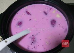 火龙果榴莲椰奶西米露的做法图解3