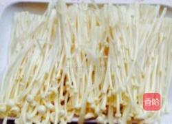 番茄烩金针菇的做法图解3