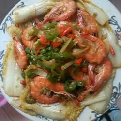 白菜炒虾的做法[图]