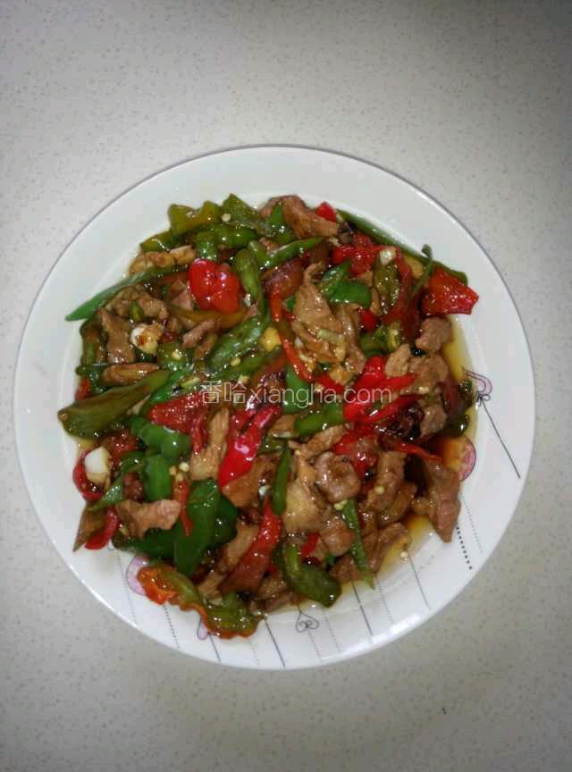 开胃辣椒肉片