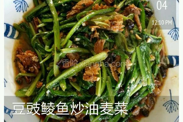 豆豉鲮鱼炒油麦菜