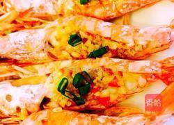 蒜蓉开边虾的做法图解3