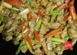 椒爆肉片的做法图解4
