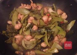 酸菜炒大肠的做法图解8