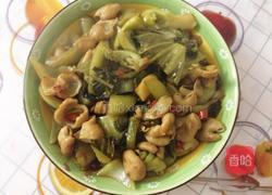 酸菜炒大肠的做法图解9