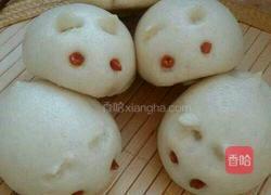 小兔子奶黄包的做法图解6