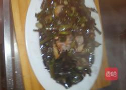 咸肉炒紫菜的做法图解4