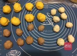 三色菊花馒头的做法图解4