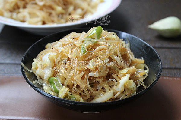 虾皮粉丝炒包菜
