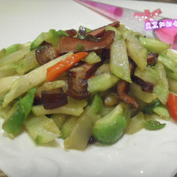 腊肉炒儿菜的做法[图]