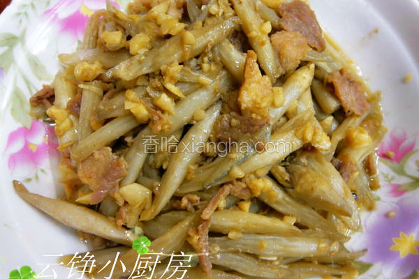 蒜香藕尖炒肉