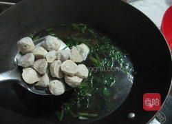 菠菜鱼丸疙瘩汤的做法图解11