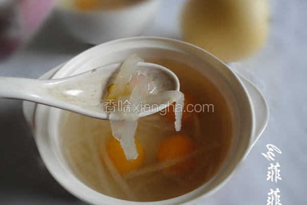 沙糖桔雪梨糖水