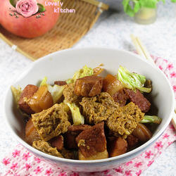 红烧肉炖冻豆腐的做法[图]