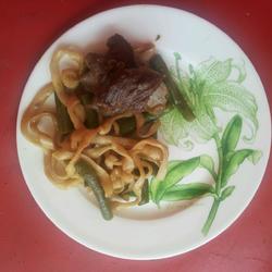 排骨豆角焖面的做法[图]