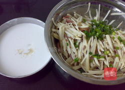 芋丝饼的做法图解4