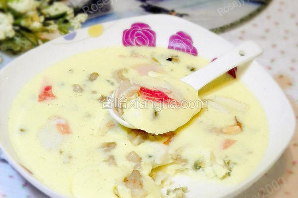 河鲜蒸水蛋