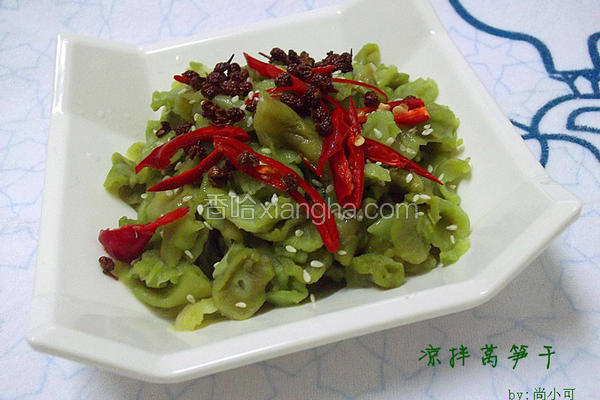 凉拌莴笋干