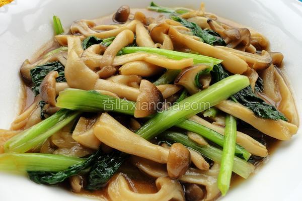 蚝油蟹味菇炒青菜