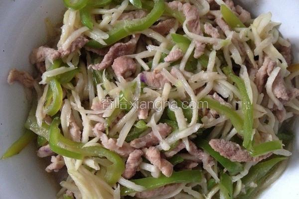 茭白青椒肉丝