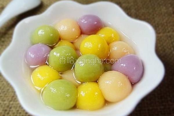 豆香水果汤圆