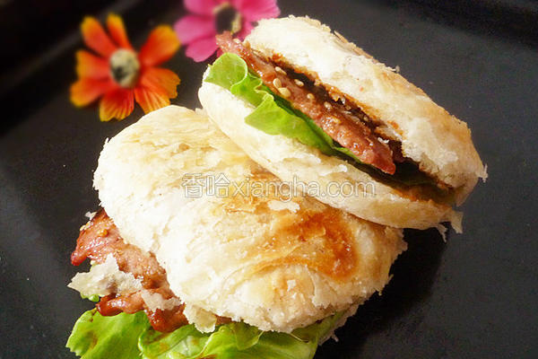 烧饼夹里脊