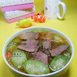 丝瓜牛肉粉丝汤的做法[图]