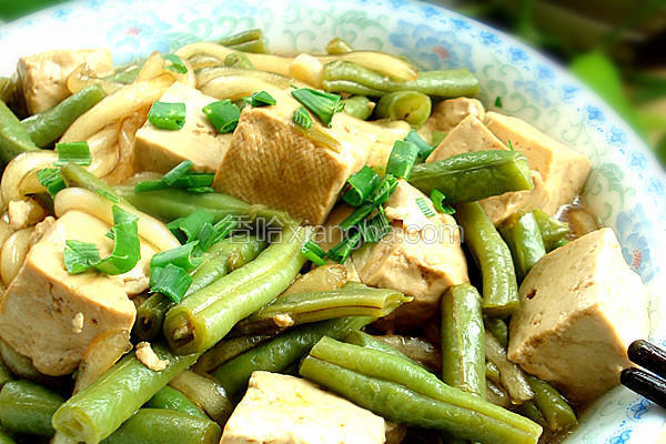 豆角炖豆腐