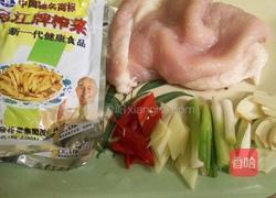 榨菜丝炒肉筋的做法图解1