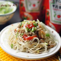 番茄酱凉拌细面的做法[图]
