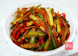 芹菜炒香干的做法图解6