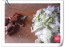 香干炒白菜的做法图解2