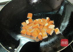 紫包菜炒卤豆腐的做法图解3