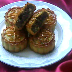 黑芝麻火腿月饼的做法[图]