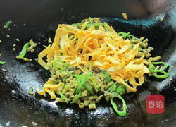 咸豆角炒蛋丝的做法图解6