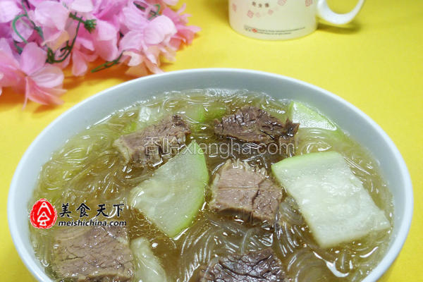 牛肉蒲瓜粉丝汤